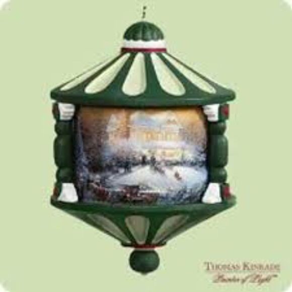 Hallmark Keepsake Ornament Vtg 2004 Thomas Kinkade Victorian Christmas w/ Box - Picture 3 of 9